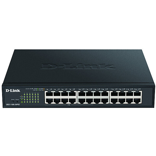 D-Link 24-Port Gigabit Switch PoE Smart DGS-1100-24PV2/E